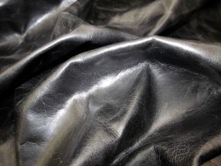 Black Ice 36 Leather Cowhide Hides Upholstery Skins