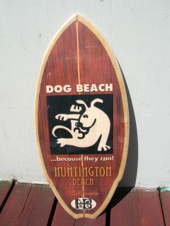 huntington beach california surfboard skim sign surf surfing dog