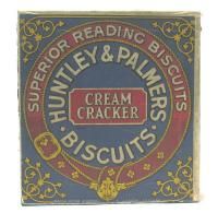 Vintage Big Square Biscuit Tin Huntley Palmers See