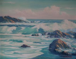 Raymond O Fischer Seascape California Listed Artist