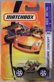  Matchbox 2006 07 MBX Metal 066 Jeep Hurricane Concept Tan Wtrim