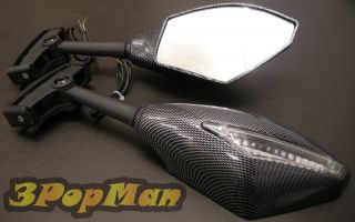 Signal Carbon Motorcycle Mirror for HYOSUNG GT 125 250 650 R S