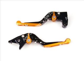  Folding Extendable Brake Clutch Levers Hyosung GT250R GT650R Gold