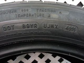 One Michelin Hydroedge, P225/55R18, Dot 4111, Tread 10/32. This tire