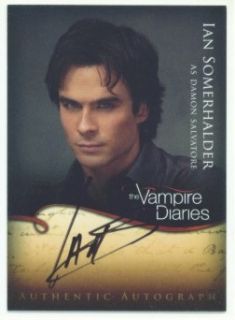 Ian Somerhalder Damon Autograph A3 Vampire Diaries S1