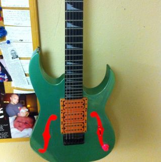 Beautiful Ibanez PGM 200 Minty Green and Pink