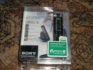 Sony ICD SX750D Handheld Digital Recorder With Dragon 10 Naturally