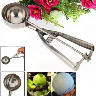 V7415 Stainless Steel Ice Cream Scoop Muffin Mix Cookie Dough Spoon