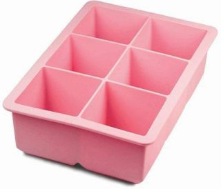 King Cube Silicone Ice Tray by Tovolo Pink