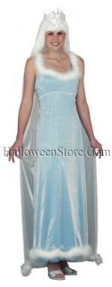 Ice Princess Costume includes Floor Length Gown with Maribou trimmed