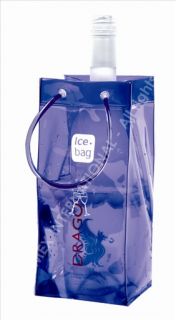 Ice Bag PVC Wine Bottle Holder Carrier Bucket Purple