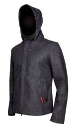 Icebreaker Boulder Hoody Zip Jacket Gray Charcoal Mens XL Other Size