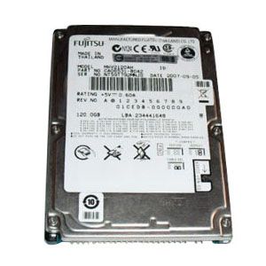 Fujitsu 120 GB 2 5 IDE Hard Drive for Laptop Good Condition