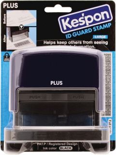  ID KESPon Large Navy Guard Your ID Identity Protection Stamp