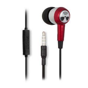 iFrogz Earpollution EP OZ MIC RED CHR Ozone EarBuds with Microphone