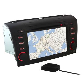 DIN in Dash Car Stereo w GPS Receiver MP3 CD DVD Player for Mazda 3