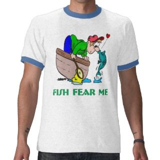 Funny Fishing Shirt Fishing Humor Fishing Fear 