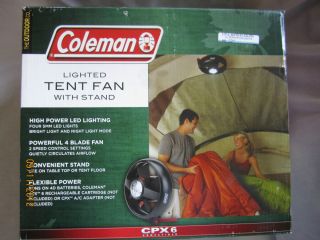 Coleman Lighted Tent Fan with Stand CPX6