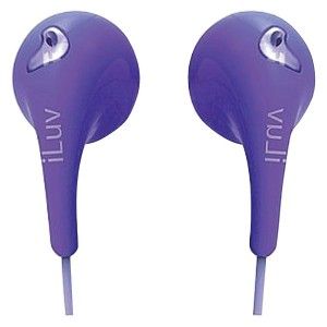 iLuv IEP205PUR Bubble Gum II Earphones Earbuds Purple for  CD Radio