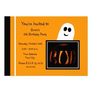 Kids Halloween Party Invitations