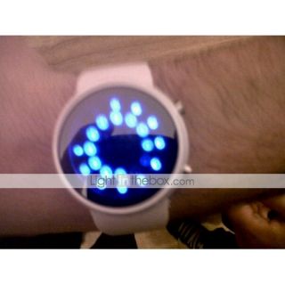 USD $ 7.49   Rall Ball Pattern Blue LED Wrist Watch,