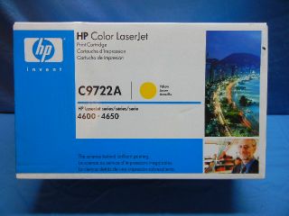 HP Color LaserJet C9722A Yellow 4600 4650 Series Print Cartridge 3