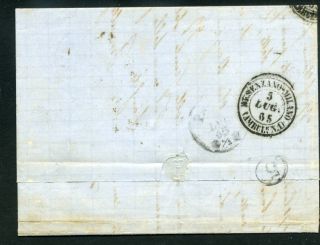 AUSTRIA LOMBARDY VENETIA; 1860s early classic LETTER/COVER 10sld. used
