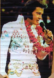 Vintage 1970s Elvis Presley in Las Vegas Music Poster