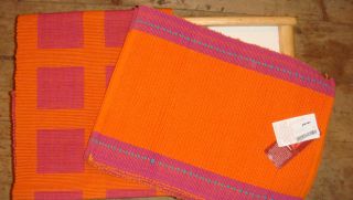 Fabindia Handwoven Set Placemats 6 Tablerunner India Hand Dyed Table