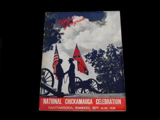  Civil War National Chickamauga Celebration Program FDR UCV Gar