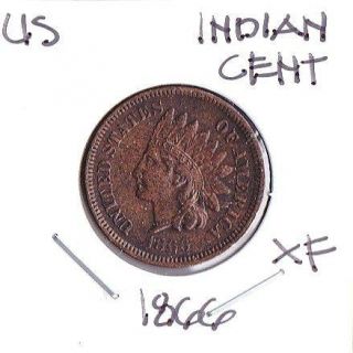 Nice Grade U s 1866 Indian Head Cent