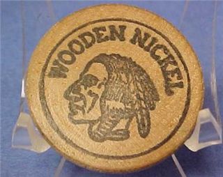 Indian Head Wooden Nickel Indian Hill Coin Club 9045C