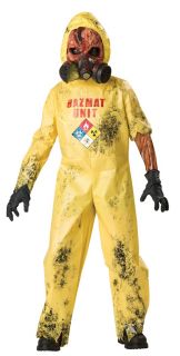 Hazmat Hazard Poison Waste Designer Costume Child LG 10