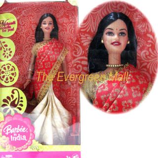 NEW Indian International Barbie in India Sari Saree Doll Dolls of the