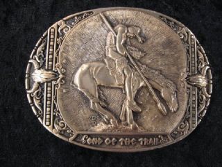  Design Medals End Of The Trail Brass Belt Buckle Indian Trail of Tears