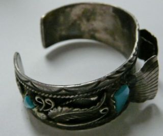  Silver Native American Navajo Indian Watch Band Cuff Bracelet