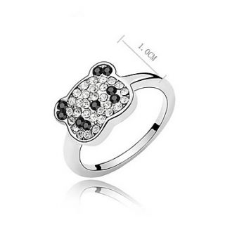 USD $ 16.29   Austrian Crystals Bear Style Ring Earrings,