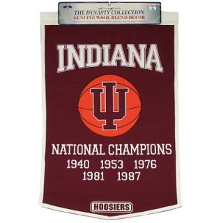 Indiana Hoosiers Basketball Wool Championship Banner IU