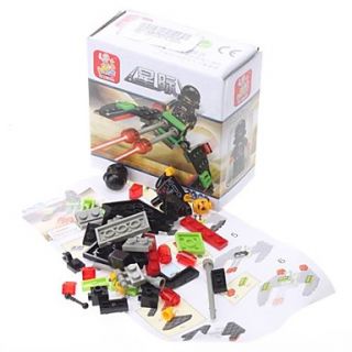 USD $ 2.69   SLUBAN 3D DIY Puzzle Fighter Building Blocks Bricks Toy