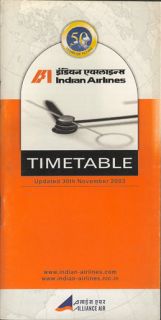 Indian Airlines System Timetable 11 30 03 201 2