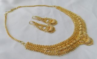  Design Indian Bollywood Jewellery Gold Plated Necklace Set Jewelry