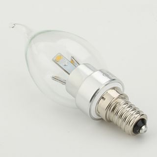 EUR € 18.39   E14 blanco 3 LED luz de las velas cola (40 mm, 3 W