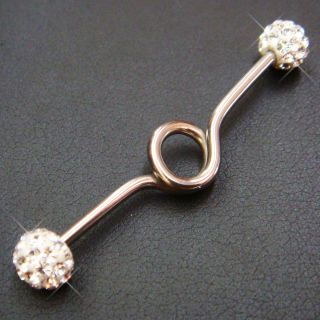   Long Industrial Bar Barbell Ear Ring Rings body piercing jewelry R73