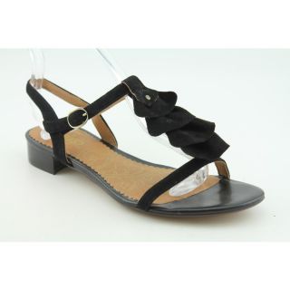 Indigo by Clarks Joli Ruffle Womens Size 5 5 Black Comfort Sandals