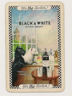 Swap Playing Cards 1 Single Black White Whiskey Dogs