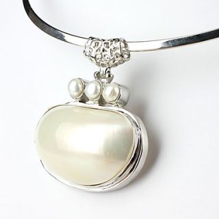 EUR € 6.43   belle cauris collier de perles de style elliptique pour