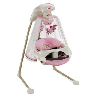 Fisher Price Butterfly Baby Cradle Swing Mocha
