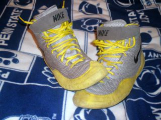RARE Yellow Nike Inflict Wrestling Shoes Kolat Freeks