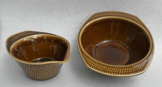  Figgjo Norway Bowl Pour Cup Ildfast Brown Pre 1979 Inger Waage