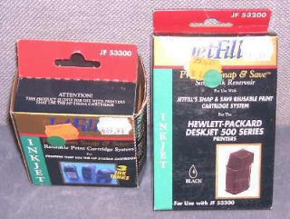 Jet Fill Snap Save Printer Ink Refill Set for HP 500